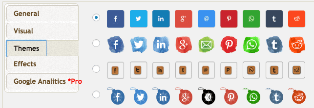 WordPress Plugins Social Button Themes