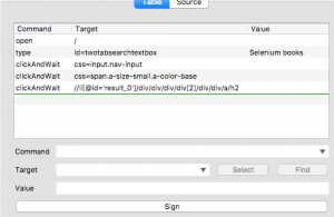 Selenium table view