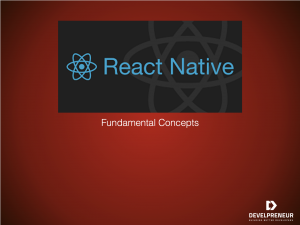 React-Native Fundamental Concepts Part 1