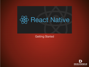 Start Using React Native