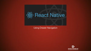 Drawer Navigation in React-Native