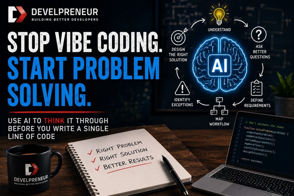 DP1032_S28B13 Stop Vibe Coding and Start Problem Solving- This Week’s AI Challenge